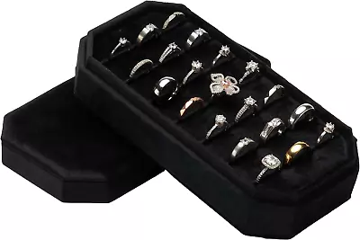 Velvet Ring Organizer Display Tray Jewelry Box Multiple Rings Ring Holder Earri • $39.99