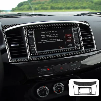 A Set Navigation Screen Panel Sticker Carbon Fiber For Mitsubishi LANCER 08-2015 • $30.99