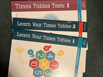 Schofield And Sims KS1 KS2 Learn Your Times Tables And Tests 3 Books New • £10