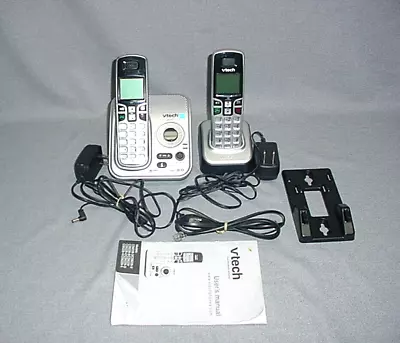 VTech DECT 6.0 Cordless Phone Answering System Caller ID Call Waiting 2 Handsets • $39.95