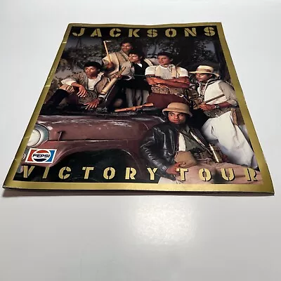 The Jacksons 1984 Victory Tour Concert Program Book  PEPSI MICHAEL JACKSON FIVE • $22.97