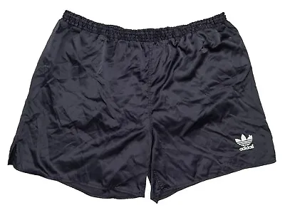 Vintage Adidas Shiny Glanz Retro Shorts Black Size D10 42  • $79.95