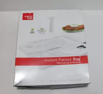 Vacu Vin Instant Flavour Marinating & Brining Bag 5lb Capacity 2 Piece  New • $9.95