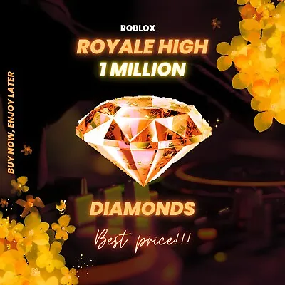 Roblox ✨ROYALE HIGH 1 Million Diamonds✨ BEST PRICE [1M]💎 • $29.99