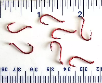 100 Matzuo 113060 Red Chrome Octopus Fish Fishing Hooks Size 10 - 100 Hooks • $10.99