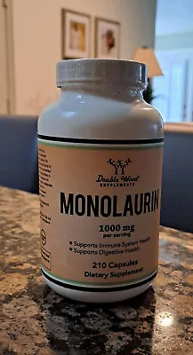 Monolaurin - 210 X 500 Mg Capsules - Immune And Digestive Support Exp 03/24 • $15