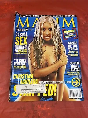 MAXIM Magazine January 2003 - Christina Aguilera • $14.95