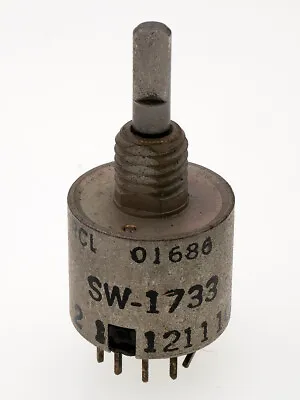 RCL SW-1733 016861 Pole 6 Position Sealed Mini Rotary Switch NOS • $4.95