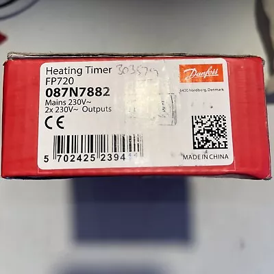 Danfoss FP720 Twin Channel 7 Day Programmer 230v 087N7882 New Replaces FP715Si • £15