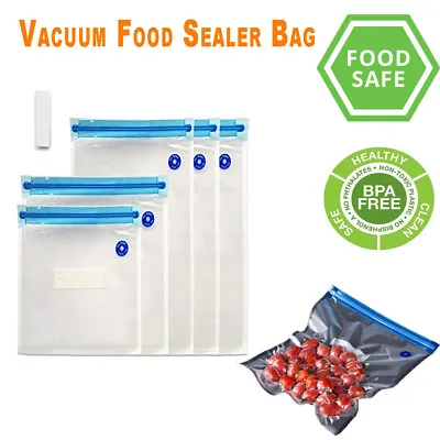 $8.95 • Buy Vacuum Seal / Sous Vide Bag Vacuum Pump Food Storage Reusable BPA Free 