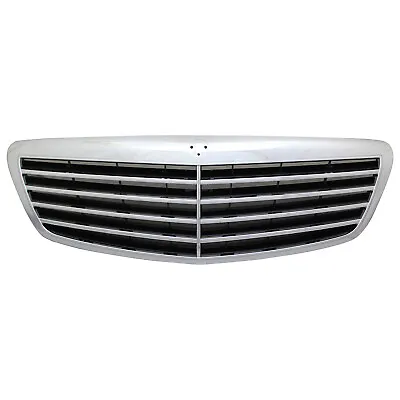 MB1200136 NEW Black Grille With Chrome Molding Fits 2007-2009 Mercedes S550 • $103