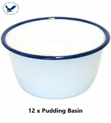 12 X Falcon Traditional Enamel 14cm Pudding Basin Genuine Falcon Enamelware • £49.99