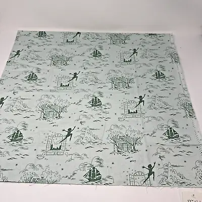 Michael Miller Peter Pan By Sarah Jane DC7942 Green Second Star  Cotton Fab 1 Yd • $16.88