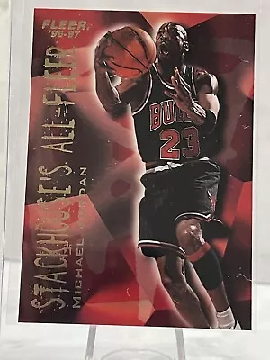 96-97 Fleer MICHAEL JORDAN Stackhouse's All Fleer Card# 4. NM-MT Condition • $6