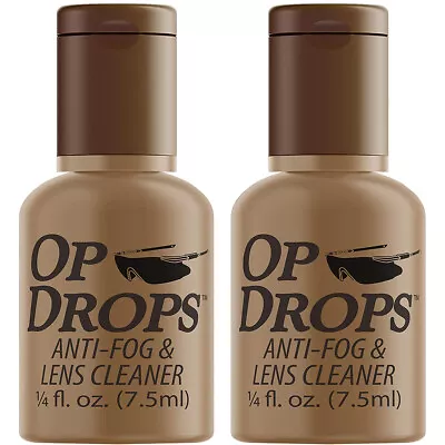 Gear Aid McNett Tactical Op Drops 0.25 Oz. Outdoor Anti-Fog/Lens Cleaner 2-Pack • $16.99