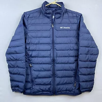 Columbia Puffer Jacket Men’s Small S Lake 22 Quilted Full Zip Winter 650 Down • $29.99