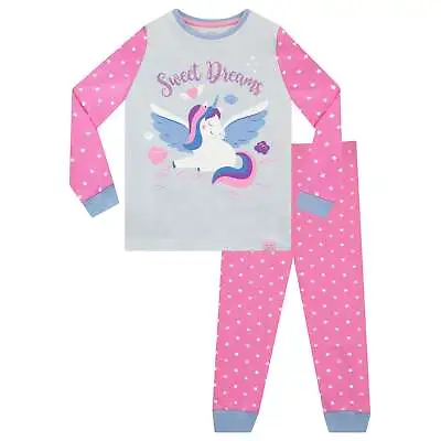 Unicorn Stars  Pyjamas Baby Kids Girls 18 24 Months 2 3 4 5 6 Years PJs Pink • £10.19