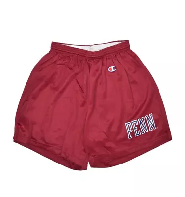 Vintage Champion Mesh Shorts Size S University Of Pennsylvania Gym Athletic • $24.94