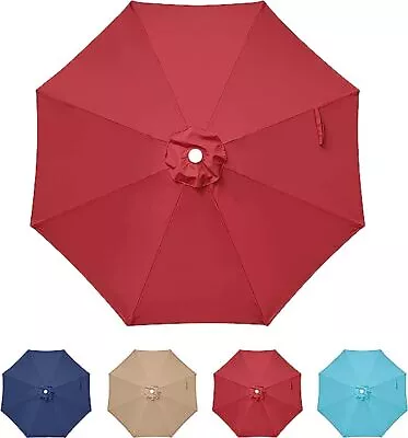 9' Patio Umbrella Replacement Canopy Outdoor Yard Umbrella Replacement Top Cover • $26.99