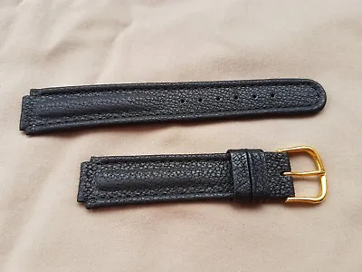 Glassworks Original Leather Strap 15/18mm Black Thorn Closures Unworn 259/b45 • $129.85