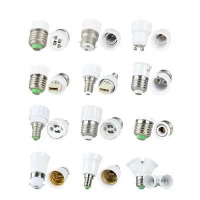 B22/E14/E27/E12/E17/GU10 Lamp Base Socket Adapter Converter Holder For LED Light • $2.29