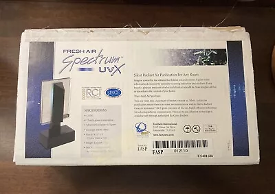 EcoQuest Fresh Air Spectrum UVX Silent Radiant Air Purifier New In Box • $165