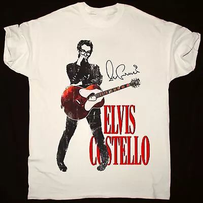 Elvis Costello Guitar T-Shirt Cotton Men All Sizes Shirt • $18.04