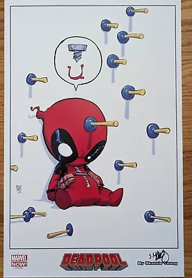 Skottie Young Deadpool Art Print Signed Poster Comics Sdcc Nycc Marvel Comics • $49.99