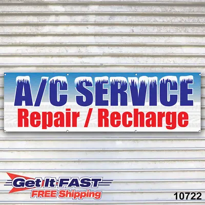 A/C Service Repair Banner Sign Auto Truck Repair Service Bay • $79.95