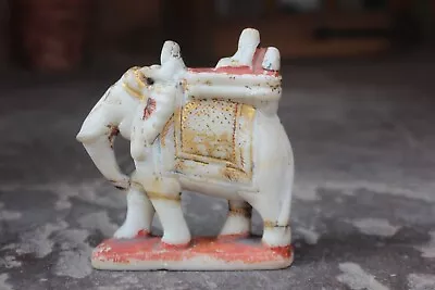 Antique Marble Elephant Temple Collectable Vintage Decorative Art Jain Temple • $350