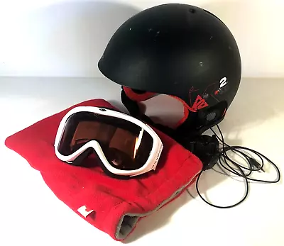 K2 Clutch Small Abs Hardshell Ski Helmet With Baseline Audio Sytem + Goggles • $24.99