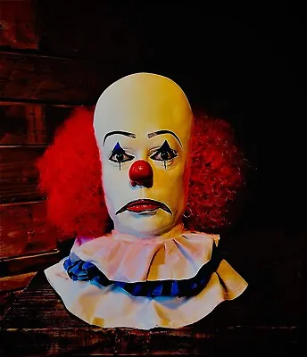 Tim Curry Pennywise IT Clown Head Full Size 1:1 Scale Bust Horror Prop • £175