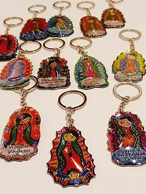 12 Virgencita Guadalupe Keychain Favors Communion Recuerdos Llaveros Bautizo New • $14.99