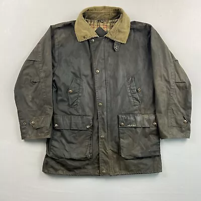 Outback Trading Company Jacket Medium Countryman Waxed Cotton Oilskin Brown • $79.99