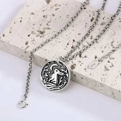 £5.12 • Buy Rabbit Moon  Pendant Necklace Round Cute Animal Bunny Jewelry ChainNecklace