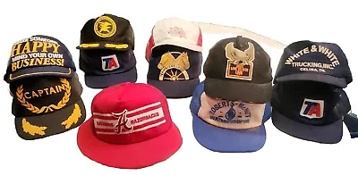 Lot Of 11 Snapback Trucker Hat USA Mesh 1970s • $13.99