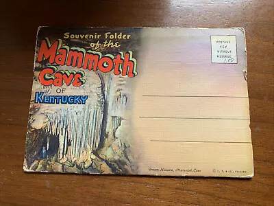 Vintage Souvenir Postcard 18 Views Mammoth Cave Kentucky Ky • $3.99