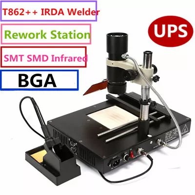 T862++ IRDA Welder Infrared SMT SMD BGA Infrared Heating Rework Station Welder • $198