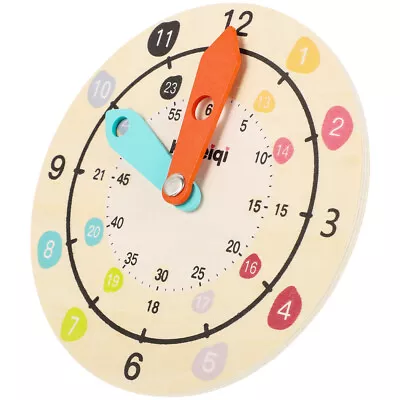  Math Learning Clock Teaching Toy Attractive Appearance Tell The Time • $10.97