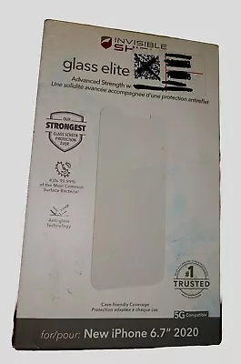 ZAGG InvisibleShield Glass Elite For IPhone 12 Pro Max 6.7  Screen Protector  • $10.99