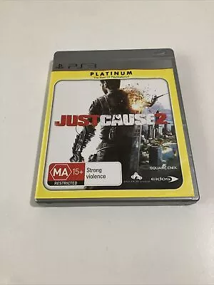 Just Cause 2 PS3 Sony Playstation 3 Complete + Manual Free Post Platinum Pal VGC • $7.95