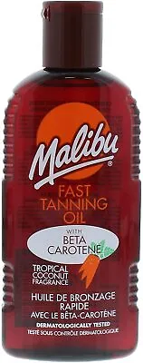 Malibu Fast Tanning Oil | Beta Carotene | Premium Formula | 200Ml Large Bottle • £7.99