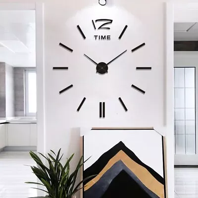£5.69 • Buy 40CM Mirror Luminous Wall Clocks Glow In The Dark Silent Clock Xmas Home Decor !