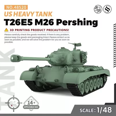 SSMODEL SS48520 1/48 Military Model Kit US T26E5 M26 Pershing Heavy Tank • $40.99