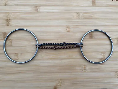 Large Loose Ring Double Twisted Copper Mouth Western Horse Snaffle Bit ~ 5  • $32