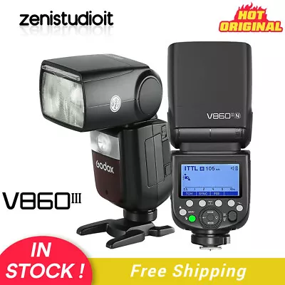 $205 • Buy US Godox V860III-N 2.4G TTL HSS 1/8000s Camera Flash Speedlite Light For Nikon