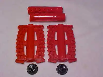 Vintage Red 3/8  ID Tricycle Pedals & Grips Elgin Colson Murray Huffy Amf Nos • $26.75