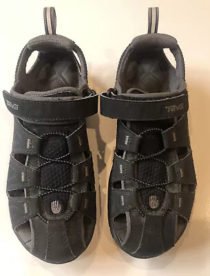 Teva Size 37 (US 5)Black Sandals 1003689 • $59