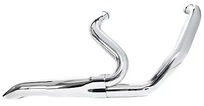 Chrome High Output Adjustable 2 Into 1 Exhaust Pipe Header Harley Touring Bagger • $299.95