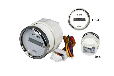 Pactrade Marine Boat KUS Engine Hour Meter Gauge For Boat Outboard 2'' SS 316 • $39.99